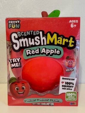 CrazyFun SmushMart Red Apple Scented Squishy Toy